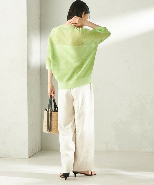 SHIPS / シップス ニット・セーター | 《予約》〈手洗い可能〉16G 半袖 プルオーバー | 詳細20