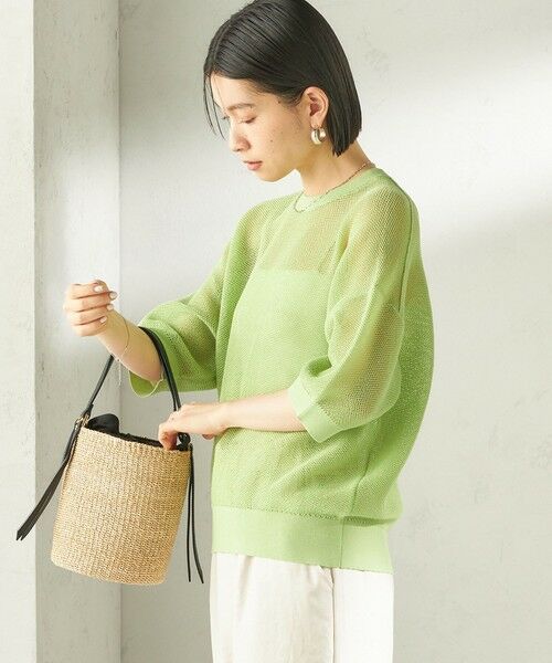 SHIPS / シップス ニット・セーター | 《予約》〈手洗い可能〉16G 半袖 プルオーバー | 詳細23