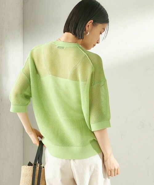 SHIPS / シップス ニット・セーター | 《予約》〈手洗い可能〉16G 半袖 プルオーバー | 詳細24