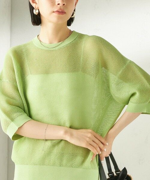 SHIPS / シップス ニット・セーター | 《予約》〈手洗い可能〉16G 半袖 プルオーバー | 詳細26