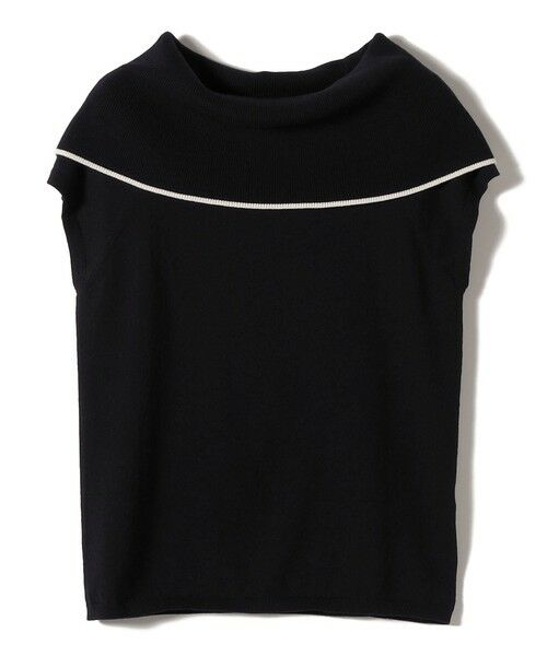 SHIPS / シップス ニット・セーター | 《予約》〈手洗い可能〉綿 ポリエステル 配色 2WAY 半袖 ニット | 詳細13