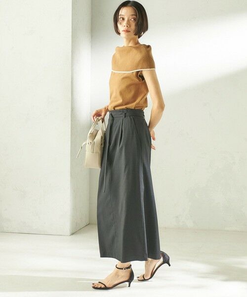 SHIPS / シップス ニット・セーター | 《予約》〈手洗い可能〉綿 ポリエステル 配色 2WAY 半袖 ニット | 詳細16