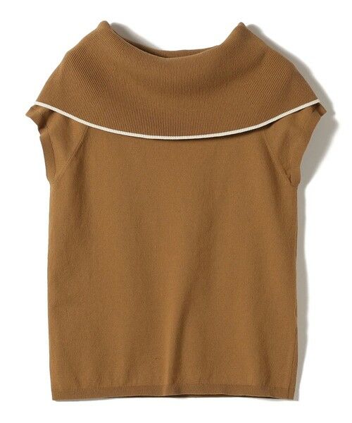 SHIPS / シップス ニット・セーター | 《予約》〈手洗い可能〉綿 ポリエステル 配色 2WAY 半袖 ニット | 詳細27