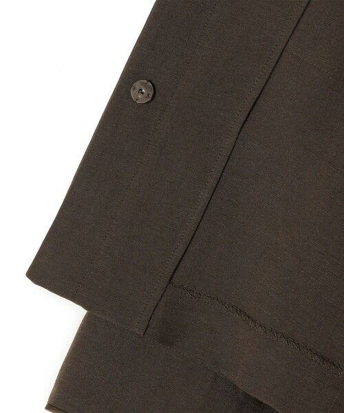 SHIPS / シップス ノーカラージャケット | SHIPS Primary Navy Label:麻混 ノーカラー ジャケット（セットアップ対応） | 詳細7