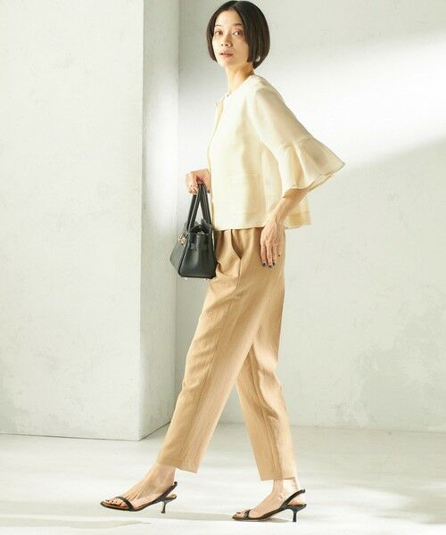 SHIPS / シップス ノーカラージャケット | 《予約》〈手洗い可能〉ミニ チェック カラミ ノーカラー ジャケット | 詳細11