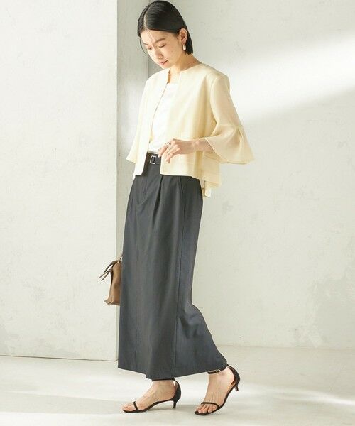 SHIPS / シップス ノーカラージャケット | 《予約》〈手洗い可能〉ミニ チェック カラミ ノーカラー ジャケット | 詳細2