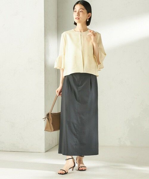 SHIPS / シップス ノーカラージャケット | 《予約》〈手洗い可能〉ミニ チェック カラミ ノーカラー ジャケット | 詳細4