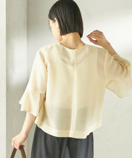 SHIPS / シップス ノーカラージャケット | 《予約》〈手洗い可能〉ミニ チェック カラミ ノーカラー ジャケット | 詳細7