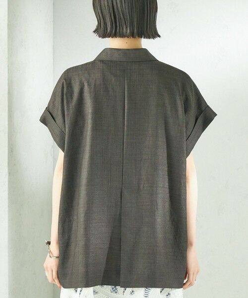 SHIPS / シップス テーラードジャケット | 《予約》〈接触冷感/UVカット/吸水速乾/洗濯機可能〉SUUSUU フレンチ スリーブ 羽織 ジャケット | 詳細17