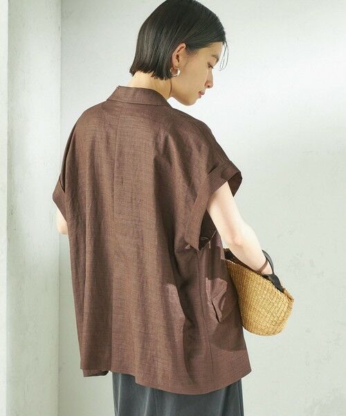 SHIPS / シップス テーラードジャケット | 《予約》〈接触冷感/UVカット/吸水速乾/洗濯機可能〉SUUSUU フレンチ スリーブ 羽織 ジャケット | 詳細27