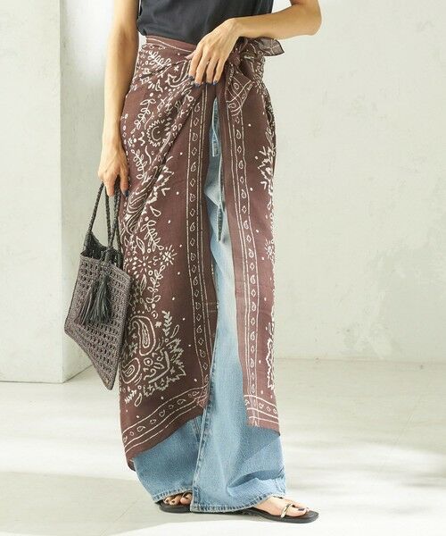 SHIPS / シップス マフラー・ショール・スヌード・ストール | 《予約》【一部SHIPS別注】manipuri: 120*120 STOLE | 詳細18