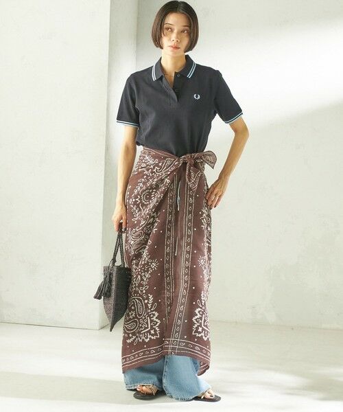 SHIPS / シップス マフラー・ショール・スヌード・ストール | 《予約》【一部SHIPS別注】manipuri: 120*120 STOLE | 詳細5