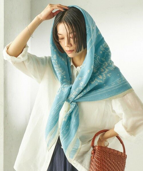 SHIPS / シップス マフラー・ショール・スヌード・ストール | manipuri: 120*120 STOLE | 詳細21