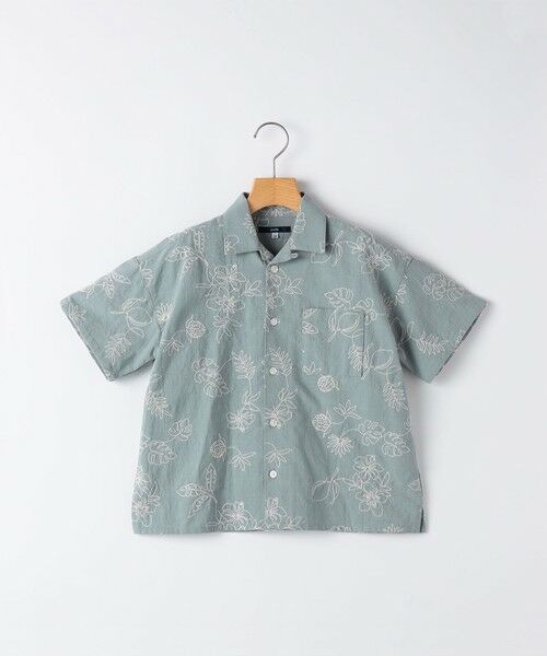 SHIPS / シップス シャツ・ブラウス | SHIPS KIDS:90cm /エンブロイダリー オープンカラー シャツ（ライトブルー）