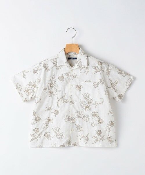 SHIPS / シップス シャツ・ブラウス | SHIPS KIDS:100〜130cm /エンブロイダリー オープンカラー シャツ（アイボリー）