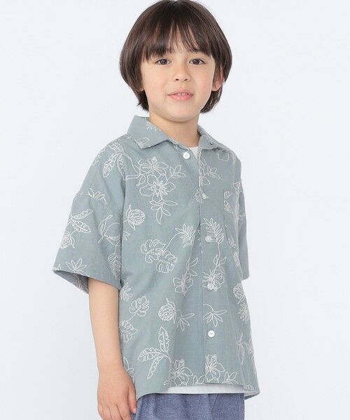 SHIPS / シップス シャツ・ブラウス | SHIPS KIDS:100〜130cm /エンブロイダリー オープンカラー シャツ | 詳細15