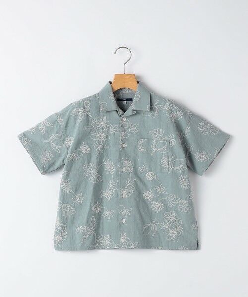 SHIPS / シップス シャツ・ブラウス | SHIPS KIDS:100〜130cm /エンブロイダリー オープンカラー シャツ（ライトブルー）