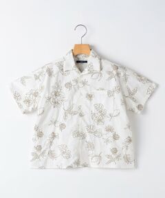 SHIPS / シップス シャツ・ブラウス | SHIPS KIDS:140〜160cm /エンブロイダリー オープンカラー シャツ