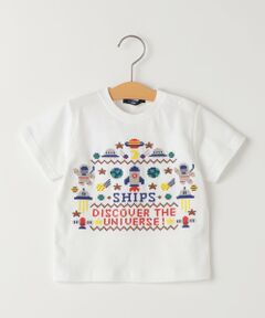 SHIPS / シップス Tシャツ | SHIPS KIDS:80〜90cm / スペース 刺繍 Tシャツ