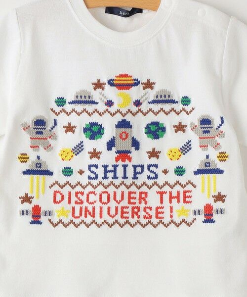 SHIPS / シップス Tシャツ | SHIPS KIDS:80〜90cm / スペース 刺繍 Tシャツ | 詳細6