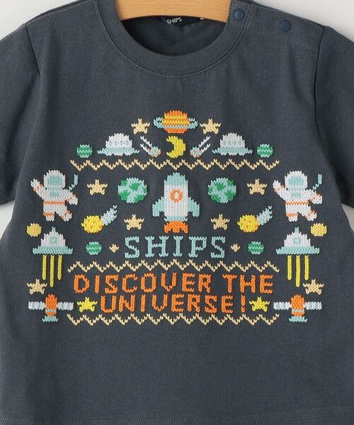 SHIPS / シップス Tシャツ | SHIPS KIDS:80〜90cm / スペース 刺繍 Tシャツ | 詳細9