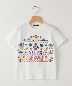 SHIPS / シップス Tシャツ | SHIPS KIDS:100〜130cm / スペース 刺繍 Tシャツ