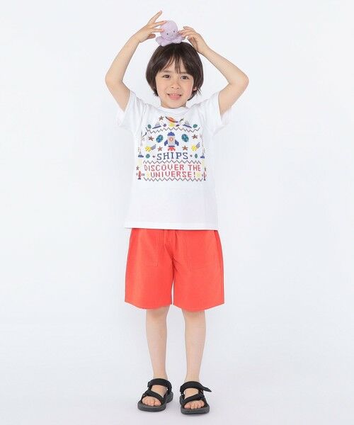SHIPS / シップス Tシャツ | SHIPS KIDS:100〜130cm / スペース 刺繍 Tシャツ | 詳細6