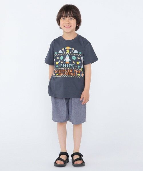 SHIPS / シップス Tシャツ | SHIPS KIDS:100〜130cm / スペース 刺繍 Tシャツ | 詳細14