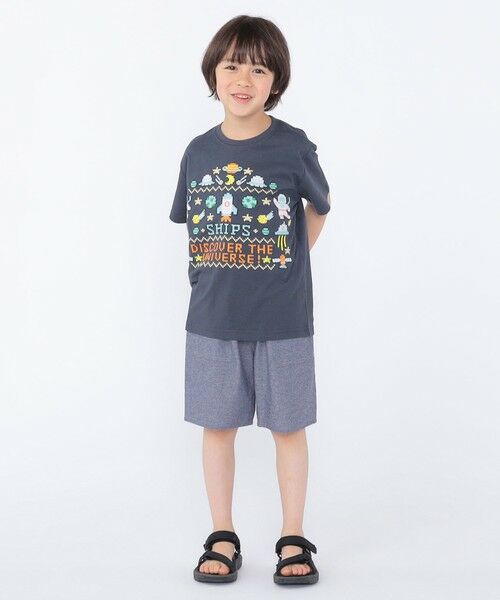 SHIPS / シップス Tシャツ | SHIPS KIDS:100〜130cm / スペース 刺繍 Tシャツ | 詳細15