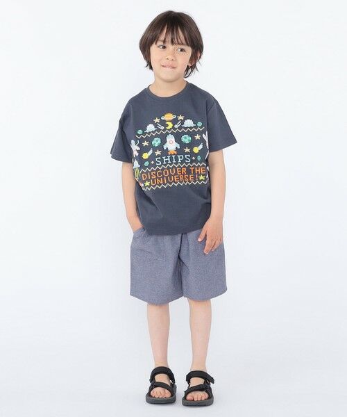 SHIPS / シップス Tシャツ | SHIPS KIDS:100〜130cm / スペース 刺繍 Tシャツ | 詳細16