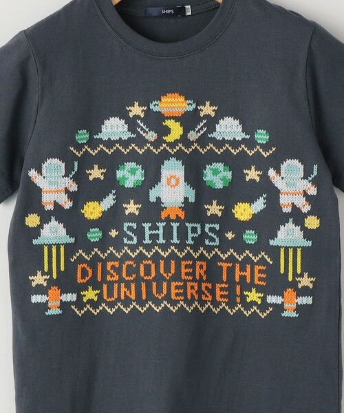 SHIPS / シップス Tシャツ | SHIPS KIDS:100〜130cm / スペース 刺繍 Tシャツ | 詳細6