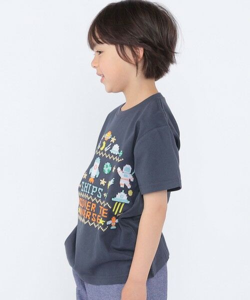 SHIPS / シップス Tシャツ | SHIPS KIDS:100〜130cm / スペース 刺繍 Tシャツ | 詳細11
