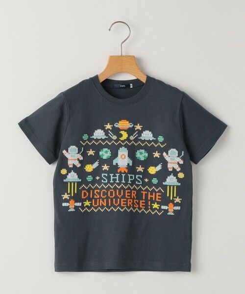 SHIPS / シップス Tシャツ | SHIPS KIDS:100〜130cm / スペース 刺繍 Tシャツ(ネイビー)