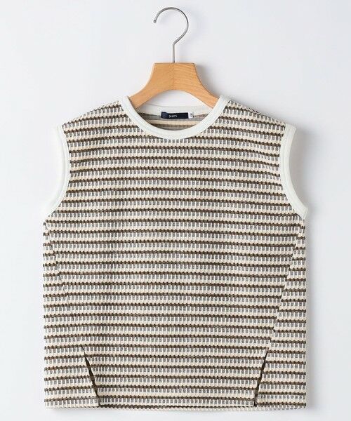 SHIPS / シップス タンクトップ | SHIPS KIDS:140cm / ジャカード ノースリーブ カットソー（ブラウン）