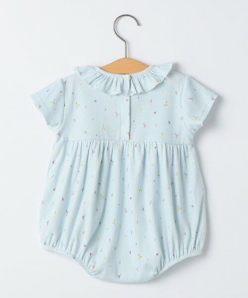 SHIPS / シップス ロンパース | SHIPS KIDS:70〜80cm /フラワー テキスタイル リブ ロンパース | 詳細2