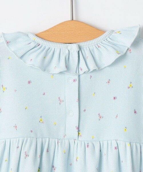 SHIPS / シップス ロンパース | SHIPS KIDS:70〜80cm /フラワー テキスタイル リブ ロンパース | 詳細4