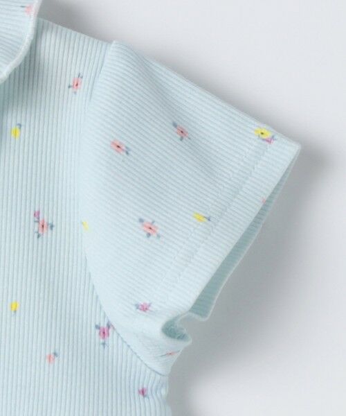 SHIPS / シップス ロンパース | SHIPS KIDS:70〜80cm /フラワー テキスタイル リブ ロンパース | 詳細5