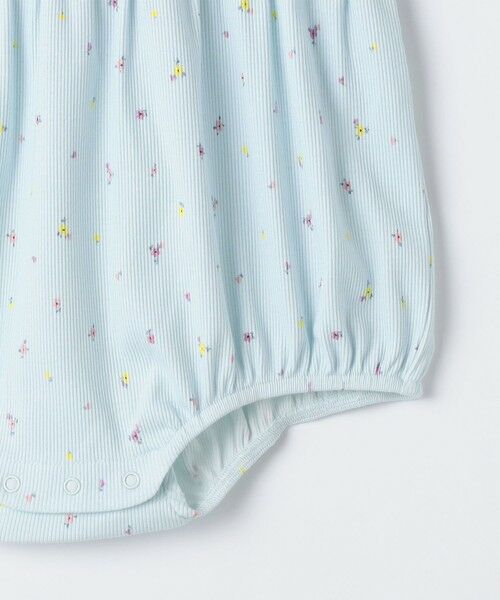 SHIPS / シップス ロンパース | SHIPS KIDS:70〜80cm /フラワー テキスタイル リブ ロンパース | 詳細6