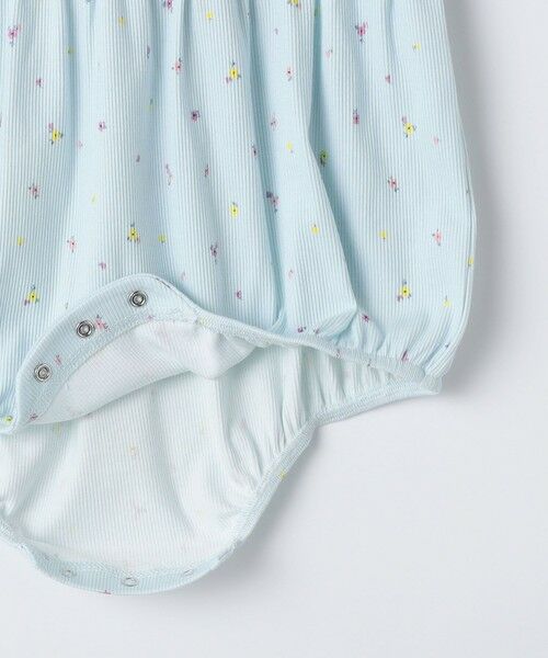 SHIPS / シップス ロンパース | SHIPS KIDS:70〜80cm /フラワー テキスタイル リブ ロンパース | 詳細7