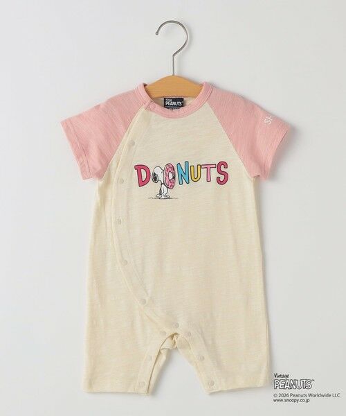 SHIPS / シップス ロンパース | SHIPS KIDS:70〜80cm /PEANUTS スヌーピー プリント ロンパース（ピンク）