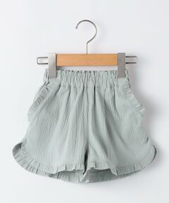 SHIPS / シップス ショート・ハーフ・半端丈パンツ | SHIPS KIDS:80〜90cm / 〈接触冷感〉ドライタッチ フリル ショート パンツ