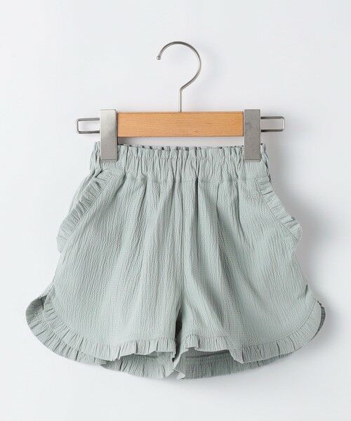 SHIPS / シップス ショート・ハーフ・半端丈パンツ | SHIPS KIDS:80〜90cm / 〈接触冷感〉ドライタッチ フリル ショート パンツ（ミント）