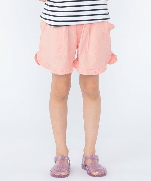SHIPS / シップス ショート・ハーフ・半端丈パンツ | SHIPS KIDS:100〜130cm / 〈接触冷感〉ドライタッチ フリル ショート パンツ | 詳細2
