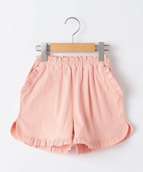 SHIPS / シップス ショート・ハーフ・半端丈パンツ | SHIPS KIDS:100〜130cm / 〈接触冷感〉ドライタッチ フリル ショート パンツ（ピンク系）