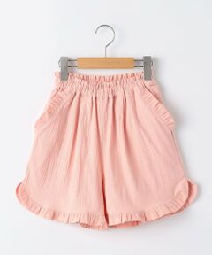 SHIPS / シップス ショート・ハーフ・半端丈パンツ | SHIPS KIDS:140〜150cm / 〈接触冷感〉ドライタッチ フリル ショート パンツ