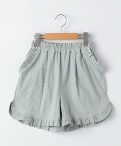 SHIPS / シップス ショート・ハーフ・半端丈パンツ | SHIPS KIDS:140〜150cm / 〈接触冷感〉ドライタッチ フリル ショート パンツ