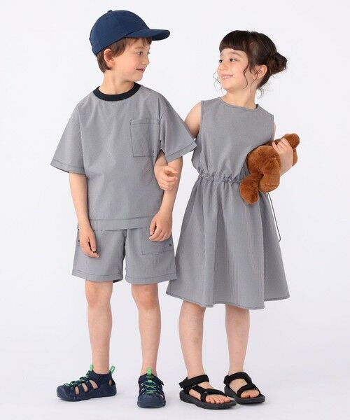 SHIPS / シップス ショート・ハーフ・半端丈パンツ | 【SHIPS KIDS別注】ARCH&LINE:100〜130cm / 〈家族おそろい〉SOLOTEX(R) ショーツ | 詳細25