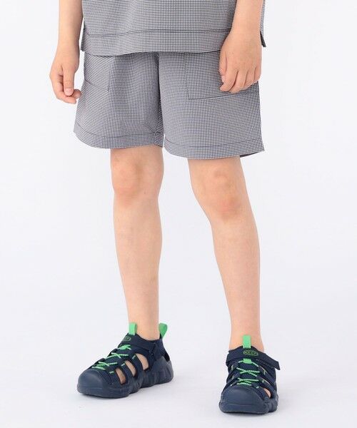 SHIPS / シップス ショート・ハーフ・半端丈パンツ | 【SHIPS KIDS別注】ARCH&LINE:100〜130cm / 〈家族おそろい〉SOLOTEX(R) ショーツ（ネイビー）