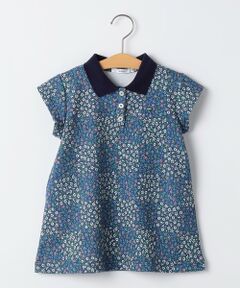 SHIPS / シップス ミニ丈・ひざ丈ワンピース | SHIPS KIDS:80〜90cm / フラワー ポロシャツ ワンピース