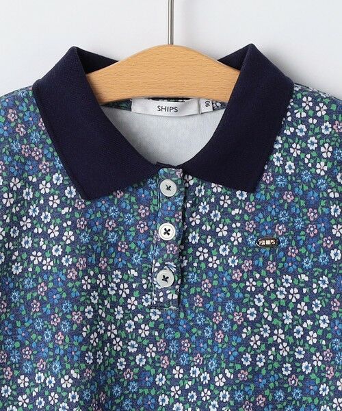 SHIPS / シップス ミニ丈・ひざ丈ワンピース | SHIPS KIDS:80〜90cm / フラワー ポロシャツ ワンピース | 詳細4